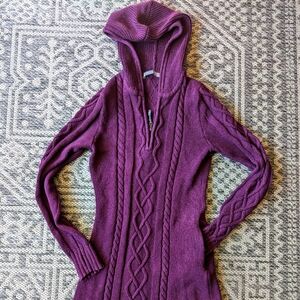 Athleta Hut to Hut Hooded Sweater Dress
